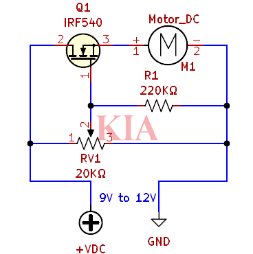 直流電機調速原理,電路