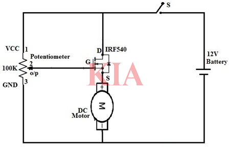 直流電機調速原理,電路