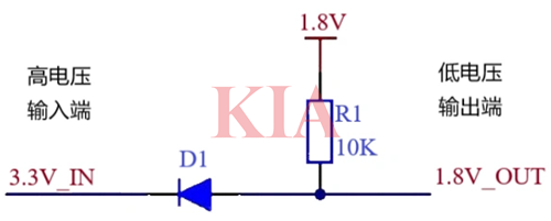 二極管電平轉換電路