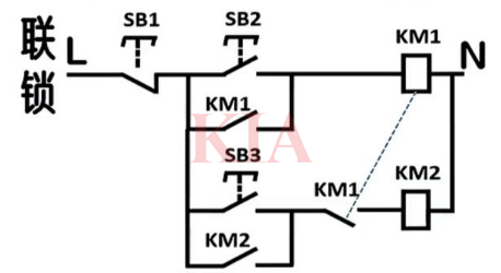 聯鎖電路圖,聯鎖電路工作原理-KIA MOS管