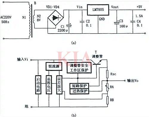 5v穩壓電源電路圖,原理圖分享-KIA MOS管